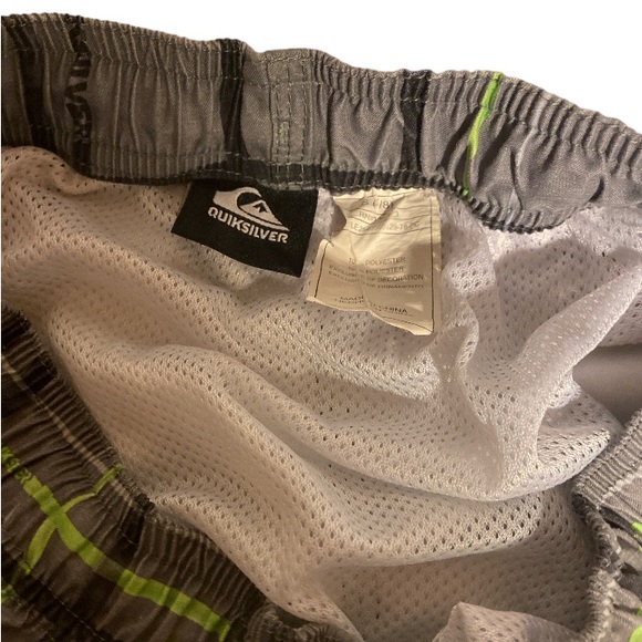 Boys swim trunks size small grey green and black - Picture 2 of 3